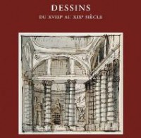 Vestibule dans une pièce antique située dans une forteresse- Dessin à la plume, traces de crayon, encre brune et grise. En bas du dessin légende au crayon : Vestibulo in un appartamento antico situato in una fortezza- couverture