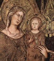 Simone Martini - La Maestà, détail